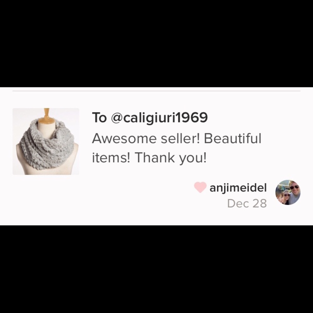 New! White Infinity Scarf - Picture 6 of 6